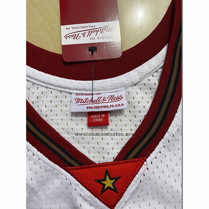 Camiseta Philadelphia 76ers Allen Iverson NO 3 Retro Blanco